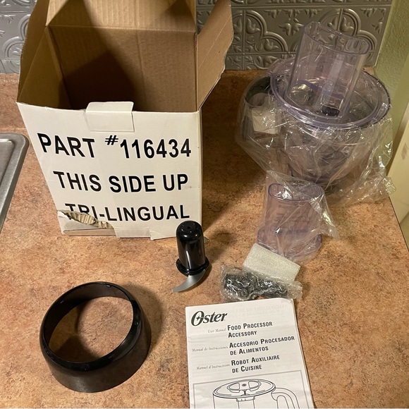 Oster Food Processor Blender 116434
Accessory Attachments 6 Piece Set Kit New - Picture 4 of 4